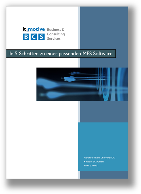 MES Software Auswahl - eBook Cover